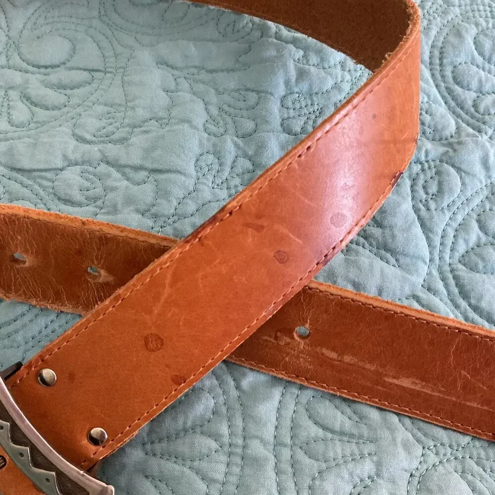Accessories by Pearl Womens Leather Belt 7506 Made in USA Large